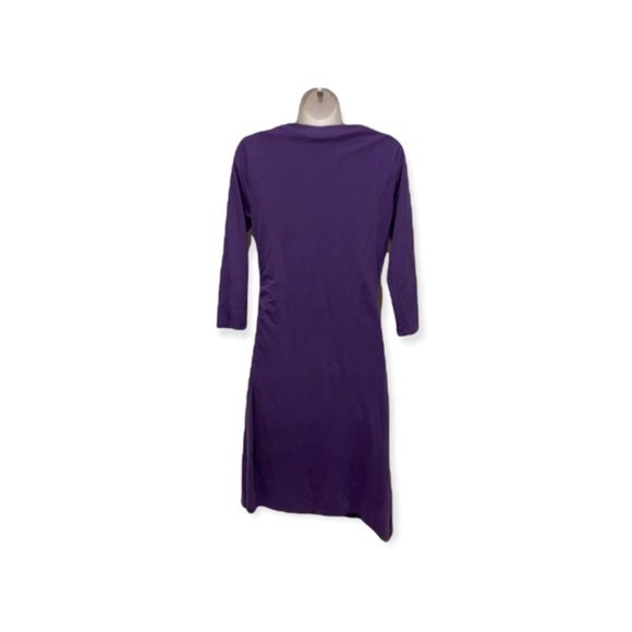Patagonia Seabreaks Cowl Neck Asymmetrical A Line Purple Dress Size Medium - Picture 7 of 8